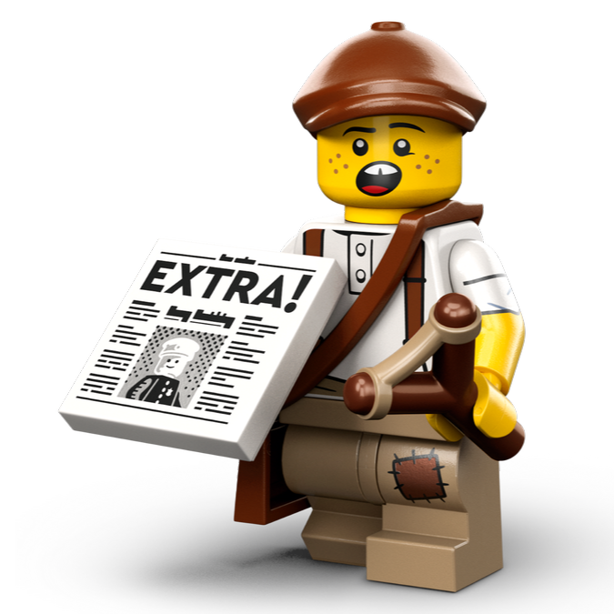 LEGO® Newspaper Kid Series 24 Minifigure 71037