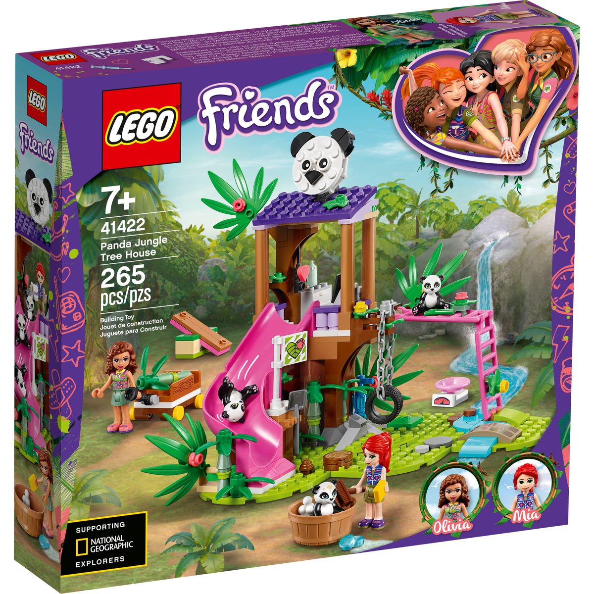 LEGO Friends Panda Jungle Tree House Set 41422