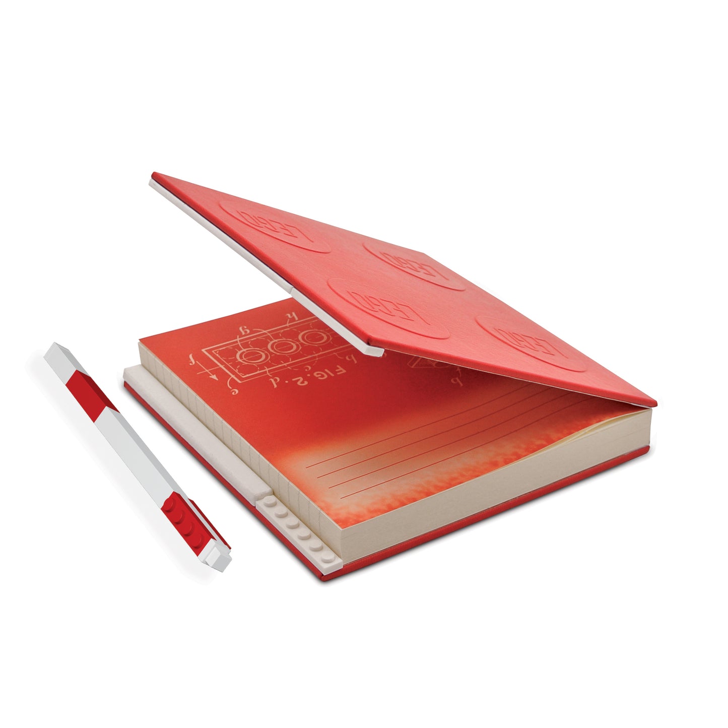 LEGO® Notebook with Gel Pen - Red