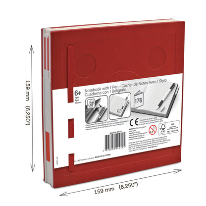 LEGO® Notebook with Gel Pen - Red