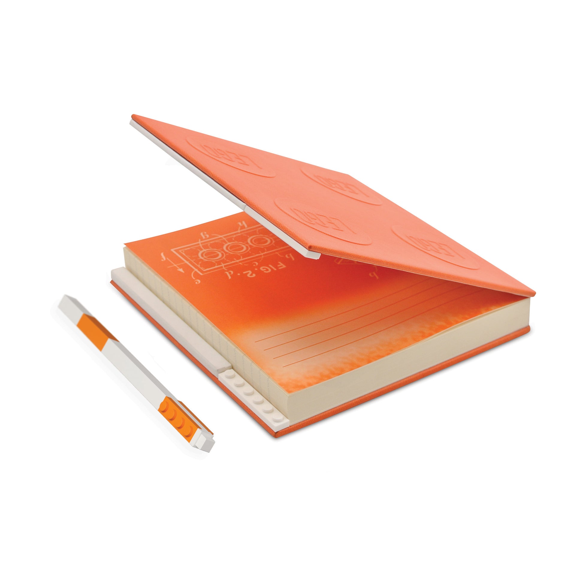 LEGO® Notebook with Gel Pen - Orange