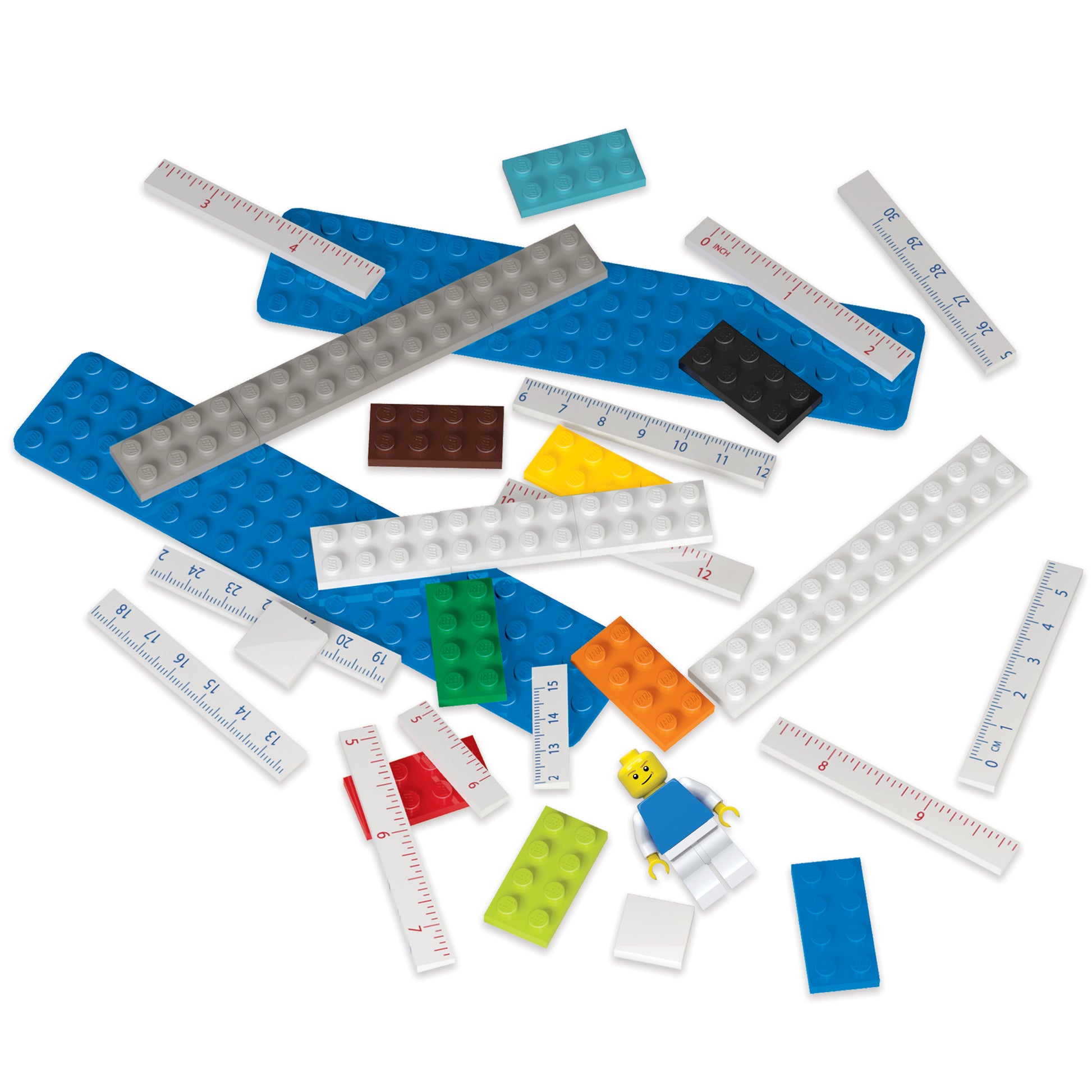 LEGO® Buildable Ruler with Minifigure