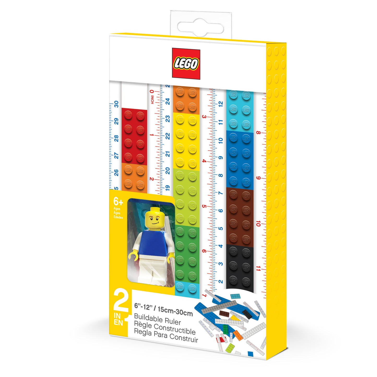 LEGO® Buildable Ruler with Minifigure