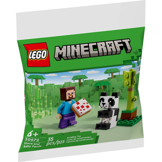 LEGO Minecraft Steve and Baby Panda Polybag 30672