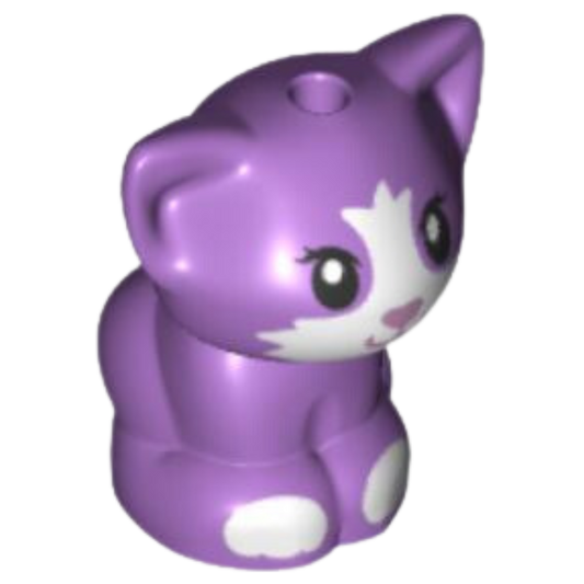 LEGO® Friends Animal Lavender Baby Kitten Sitting Cat