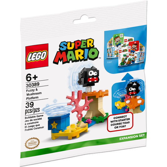 LEGO® Super Mario Fuzzy & Mushroom Platform Expansion Set Polybag 30389